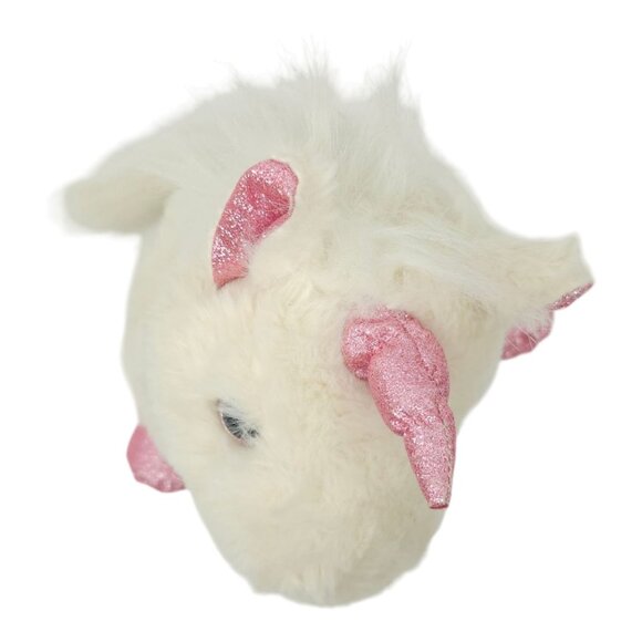 Unicorn Plush Sparkle Shimmer Pink Collar Horn Feet 10.5" Stuffed Animal Toy - Picture 10 of 13